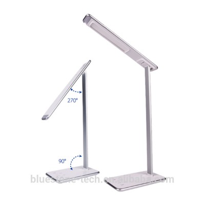 2 in 1 Desk Lamp QI Wireless Charger Dimmable Eye-caring Table Lamp with USB Charging Port